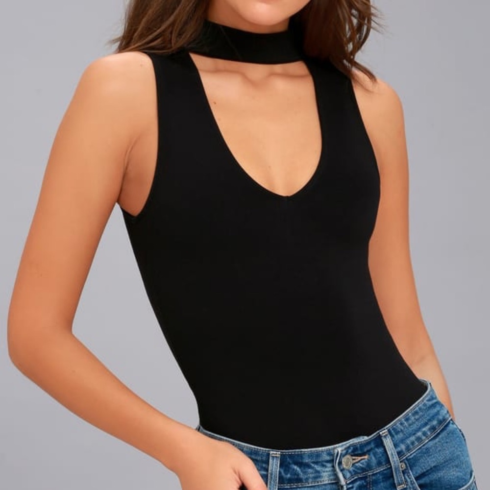 Lulu’s Black Powerhouse Bodysuit